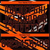 Custom Stitched Black Orange-White 3D Pattern Design E-sports Pullover Sweatshirt Hoodie