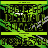 Custom Stitched Black Neon Green-White 3D Pattern Design E-sports Pullover Sweatshirt Hoodie