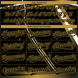 Custom Stitched Black Old Gold-White 3D Pattern Design E-sports Pullover Sweatshirt Hoodie