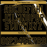 Custom Stitched Black Old Gold-White 3D Pattern Design E-sports Pullover Sweatshirt Hoodie