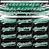 Custom Stitched Black White-Kelly Green 3D Pattern Design E-sports Pullover Sweatshirt Hoodie