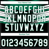 Custom Stitched Black White-Kelly Green 3D Pattern Design E-sports Pullover Sweatshirt Hoodie