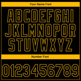 Custom Stitched Black Gold 3D Pattern Design E-sports Pullover Sweatshirt Hoodie