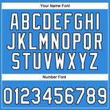 Custom Stitched Powder Blue White-Black 3D Pattern Design E-sports Pullover Sweatshirt Hoodie