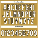 Custom Stitched Old Gold White-Black 3D Pattern Design E-sports Pullover Sweatshirt Hoodie