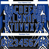 Custom Stitched Royal Black-White 3D Pattern Design E-sports Pullover Sweatshirt Hoodie