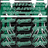 Custom Stitched Kelly Green Black-White 3D Pattern Design E-sports Pullover Sweatshirt Hoodie