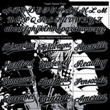 Custom Stitched Black White-Gray 3D Pattern Design Religion Jesus Christ Pullover Sweatshirt Hoodie