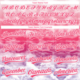 Custom Stitched Neon Pink Purple-White 3D Pattern Design Religion The Virgin Mary Pullover Sweatshirt Hoodie