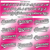 Custom Stitched Hot Pink White-Black 3D Pattern Design Religion The Virgin Mary Pullover Sweatshirt Hoodie