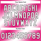 Custom Stitched Hot Pink White-Black 3D Pattern Design Religion The Virgin Mary Pullover Sweatshirt Hoodie