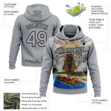 Custom Stitched Gray Black 3D Pattern Design Our Lady Of Aparecida Pullover Sweatshirt Hoodie