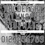 Custom Stitched Steel Gray Black-White 3D Skull Pattern Pullover Sweatshirt Hoodie