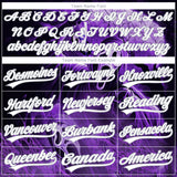 Custom Stitched Black White Purple-Gray 3D Skull Pattern Pullover Sweatshirt Hoodie