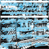 Custom Stitched Black Sky Blue-White 3D Pattern Design Religion Praying Hands Pullover Sweatshirt Hoodie