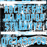 Custom Stitched Black Sky Blue-White 3D Pattern Design Religion Praying Hands Pullover Sweatshirt Hoodie