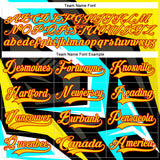 Custom Black Yellow Blue Royal Red-White 3D Pattern Cyber Mecha E-sport Hockey Jersey