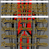 Custom Red Navy Black Gray Gold-White 3D Pattern Cyber Mecha E-sport Hockey Jersey