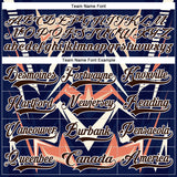 Custom Royal Brown Orange Cream-White 3D Pattern Cyber Mecha E-sport Hockey Jersey