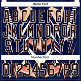 Custom Royal Brown Orange Cream-White 3D Pattern Cyber Mecha E-sport Hockey Jersey