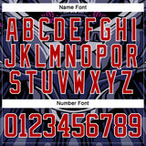 Custom Red Blue Black Purple-White 3D Pattern Cyber Mecha E-sport Hockey Jersey