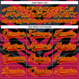 Custom Navy Red Black Yellow-White 3D Pattern Cyber Mecha E-sport Hockey Jersey