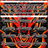 Custom Royal Black Red Orange-White 3D Pattern Cyber Mecha E-sport Hockey Jersey