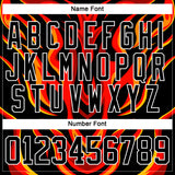 Custom Royal Black Red Orange-White 3D Pattern Cyber Mecha E-sport Hockey Jersey