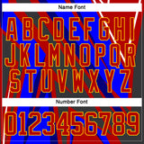 Custom Blue Red Navy Yellow-White 3D Pattern Cyber Mecha E-sport Hockey Jersey