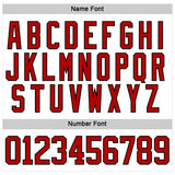 Custom White Red-Black 3D Pattern Native Americans Tribal Indigenous People Hockey Lace Neck Jersey