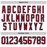 Custom White Crimson-Black 3D Pattern Native Americans Tribal Indigenous People Hockey Lace Neck Jersey