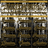 Custom Black Old Gold Steel Gray-White 3D Pattern Dripping Splatter Hockey Lace Neck Jersey