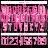 Custom Black Pink Steel Gray-White 3D Pattern Dripping Splatter Hockey Lace Neck Jersey