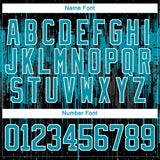 Custom Black Teal Steel Gray-White 3D Pattern Dripping Splatter Hockey Lace Neck Jersey