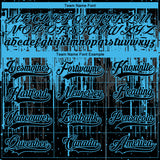 Custom Black Sky Blue Steel Gray-White 3D Pattern Dripping Splatter Hockey Lace Neck Jersey