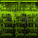 Custom Black Neon Green Steel Gray-White 3D Pattern Dripping Splatter Hockey Lace Neck Jersey