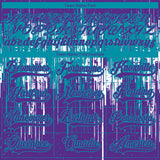 Custom Purple Teal-White 3D Pattern Dripping Splatter Hockey Lace Neck Jersey