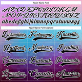 Custom Purple Black Blue-White 3D Pattern Abstract Gradient Halftone Hockey Lace Neck Jersey