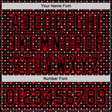 Custom Black Fire Red Valentine's Day Love Heart Authentic Baseball Jersey