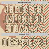 Custom City Cream Black Valentine's Day Heart Authentic Baseball Jersey