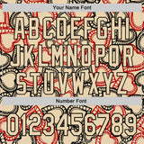 Custom City Cream Black Valentine's Day Love Heart Authentic Baseball Jersey