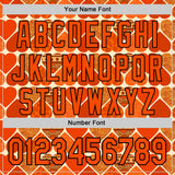 Custom Orange Cream-Black Valentine's Day Love Heart Authentic Baseball Jersey