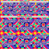 Custom Rainbow Dark Purple White Valentine's Day Pride Month Love Is Love Authentic Baseball Jersey