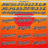 Custom Yellow Navy Orange-Cream Valentine's Day Gradient Coconut Trees Authentic Baseball Jersey