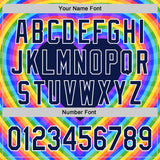 Custom Navy White Valentine's Day Love Heart Pride Month Love Is Love Authentic Baseball Jersey