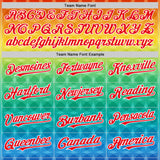 Custom Yellow Fire Red Green Blue-White Valentine's Day Pride Month Love Is Love Authentic Baseball Jersey