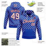Custom Stitched Thunder Blue White-Red 3D Pattern Design Baseball Game Day Buffalo Inspired Sports Pullover Sweatshirt Hoodie