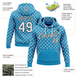 Custom Stitched Panther Blue White-Black 3D Pattern Design Baseball Game Day Carolina Inspired Sports Pullover Sweatshirt Hoodie