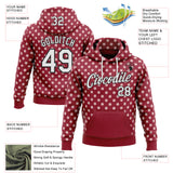 Custom Stitched Cardinal White-Black 3D Pattern Design Baseball Game Day Arizona Inspired Sports Pullover Sweatshirt Hoodie