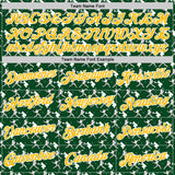 Custom Stitched Green Gold Red-White 3D Pattern Design Baseball Game Day Green Bay Inspired Sports Pullover Sweatshirt Hoodie